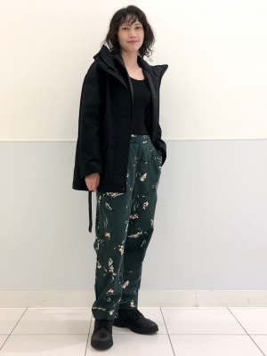 UNIQLO - ユニクロC ３WAYコットンオーバーサイズハーフコート XL 黒 美品の通販 by siva ☆プロフ必読☆｜ユニクロならラクマ