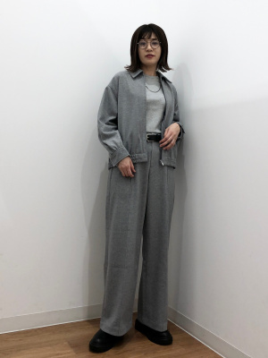 ☆新品タグ付☆ユニクロユー・ブラッシュドジャージーブルゾン［XXL／ダークグレー ユニクロ公式 | ブラッシュドジャージーオーバーサイズブルゾン