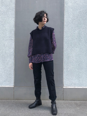 ユニクロ公式 | プレミアムラムクロップドベスト
