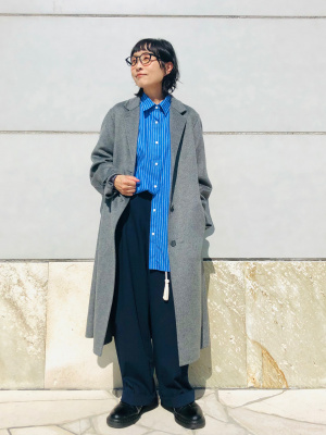 良品✨ ユニクロ JW ANDERSON チェスターコート ロング グレー L