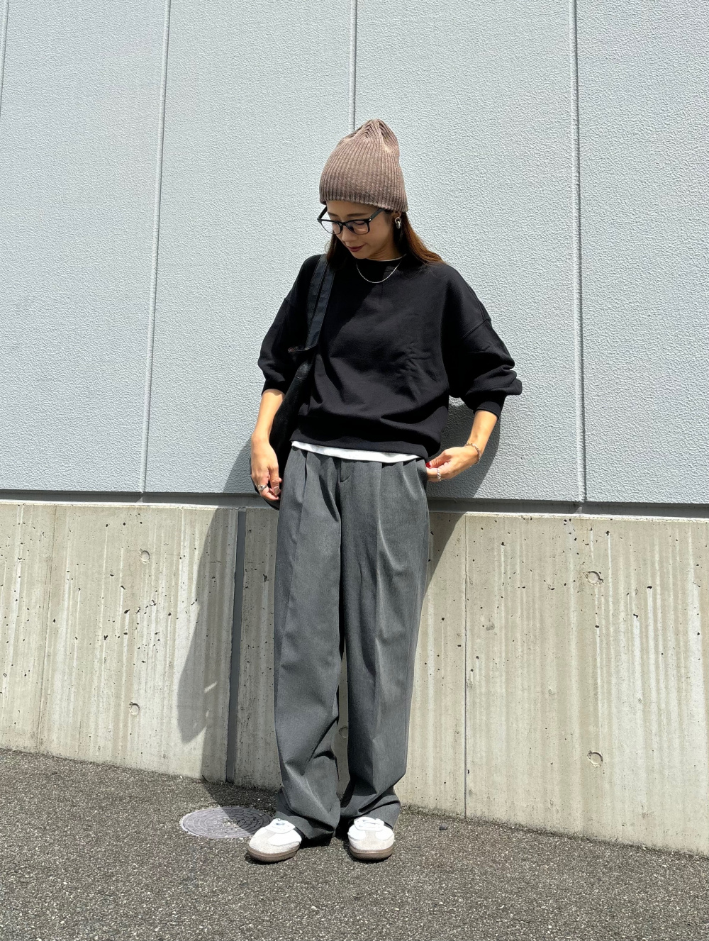 ユニクロ　タックワイドパンツ　丈長め ユニクロ公式 | タックワイドパンツ/丈長め