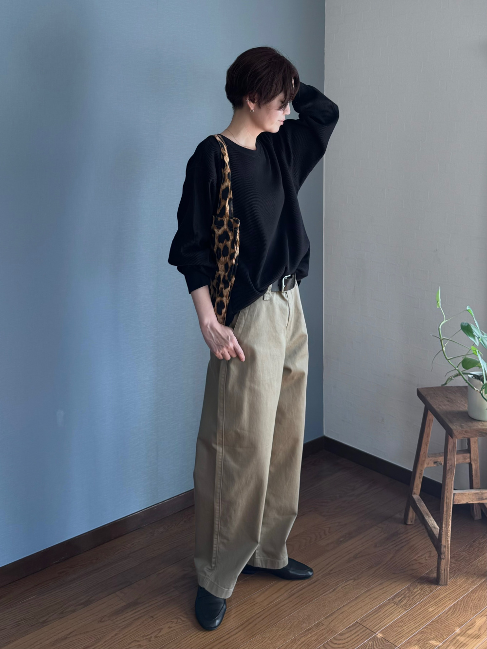 スウェットパンツ、ワッフルT/長袖」の着用コーディネート| ユニクロ公式