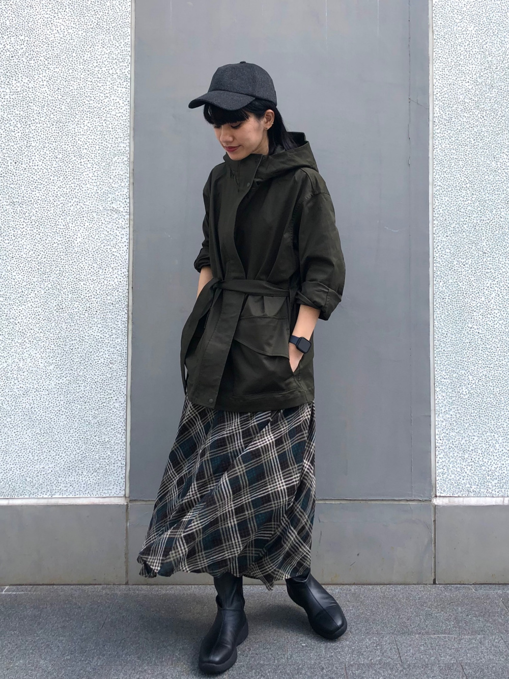 UNIQLO - ユニクロC ナイロンフーデッドネックウォーマー