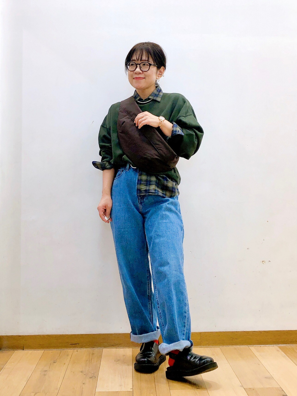 ソフトフランネルスキッパーシャツ」の着用コーディネート| ユニクロ公式