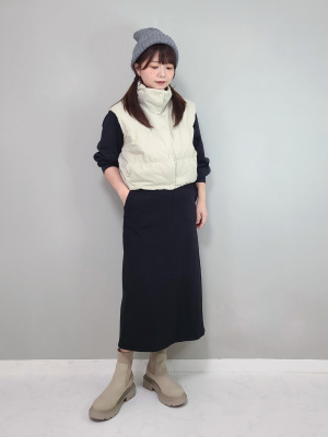 ユニクロ公式 | ウルトラストレッチナロースカート/丈短め