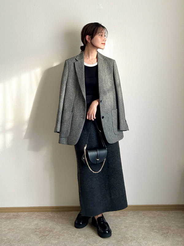 ユニクロ公式 | ツイードオーバーサイズジャケット 