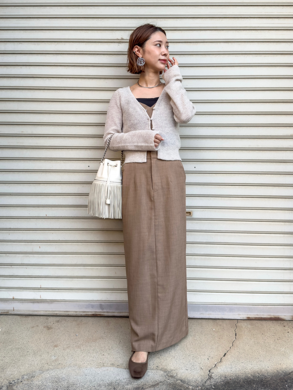 エアリズムコットンブラキャミソール」の着用コーディネート| ユニクロ公式