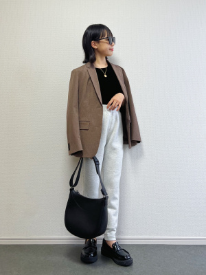 完売商品ユニクロ　UNIQLO S テーラードジャケット　チェック　セットアップ ユニクロ公式 | テーラードジャケット（チェック） セットアップ可能