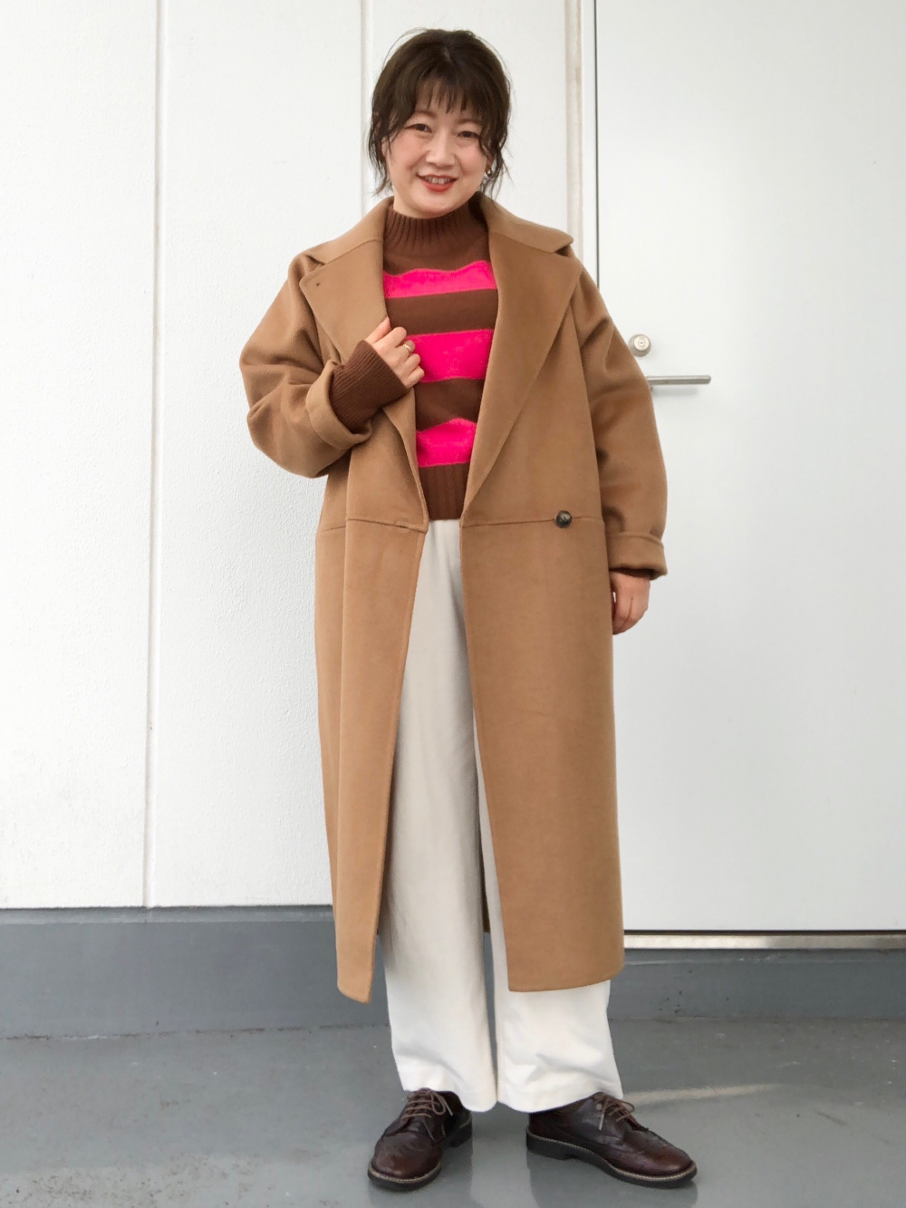 ダブルフェイスロングコート」の着用コーディネート| ユニクロ公式