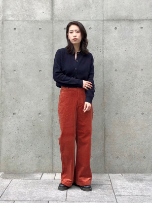 ユニクロ公式 | コーデュロイワイドパンツ