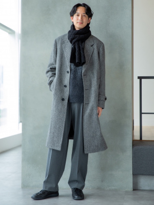 UNIQLO JWA チェスターコート グレー XL ユニクロ チェスターコート JWANDERSON GRAY XL ユニクロ