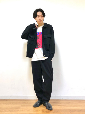 最安値希少品　米津玄師さん着用クリーム色のワイドパンツユ！ 重ね着風ワイドパンツ 通販【ニッセン】