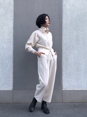 UNIQLO ブラッシュドジャージータックテーパードパンツ ユニクロ公式 | ブラッシュドジャージータックテーパードパンツ