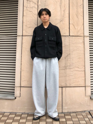 UNIQLO U ラムニットジャケット ファッション】ユニクロU ラムニットジャケット 着回し 3