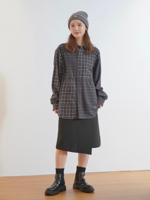DT★Max Mara★bronte ウールブレンドラップスカート ユニクロ公式 | ウールブレンドラップスカート