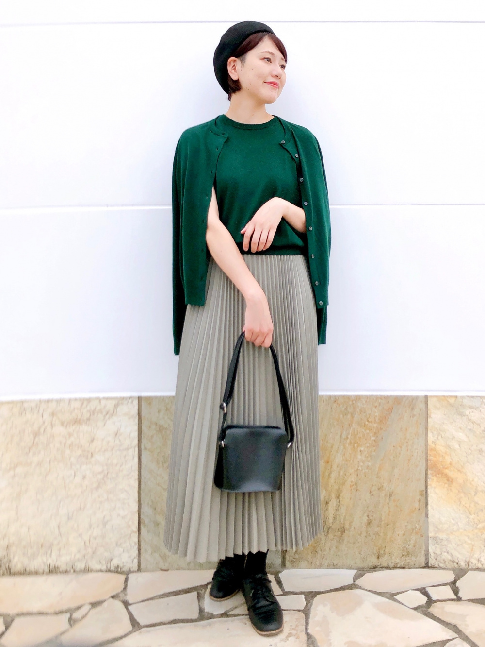 UNIQLO C カシミヤクルーネックショートカーディガン