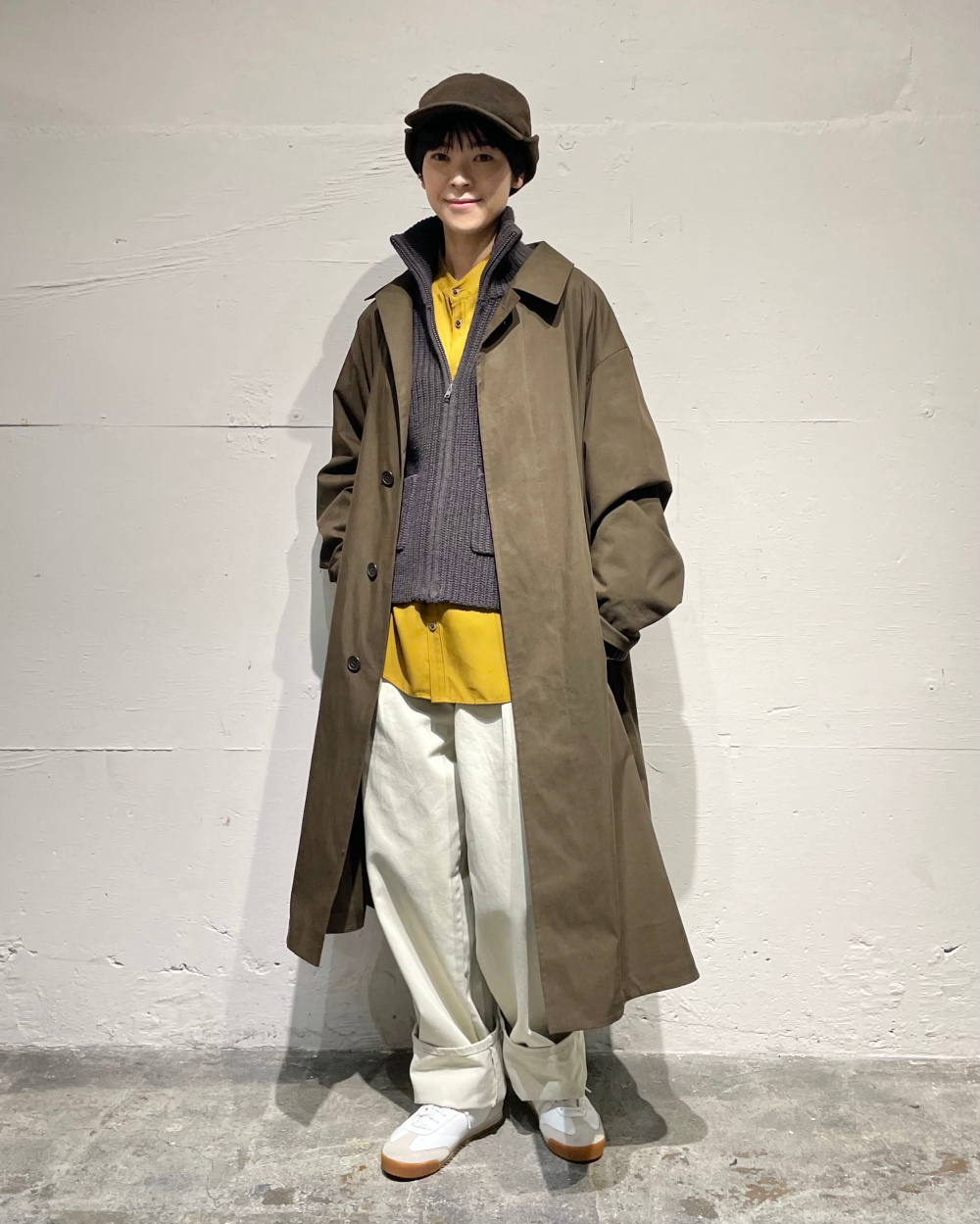 OVERCOAT クルーネックセーター in multi yellow