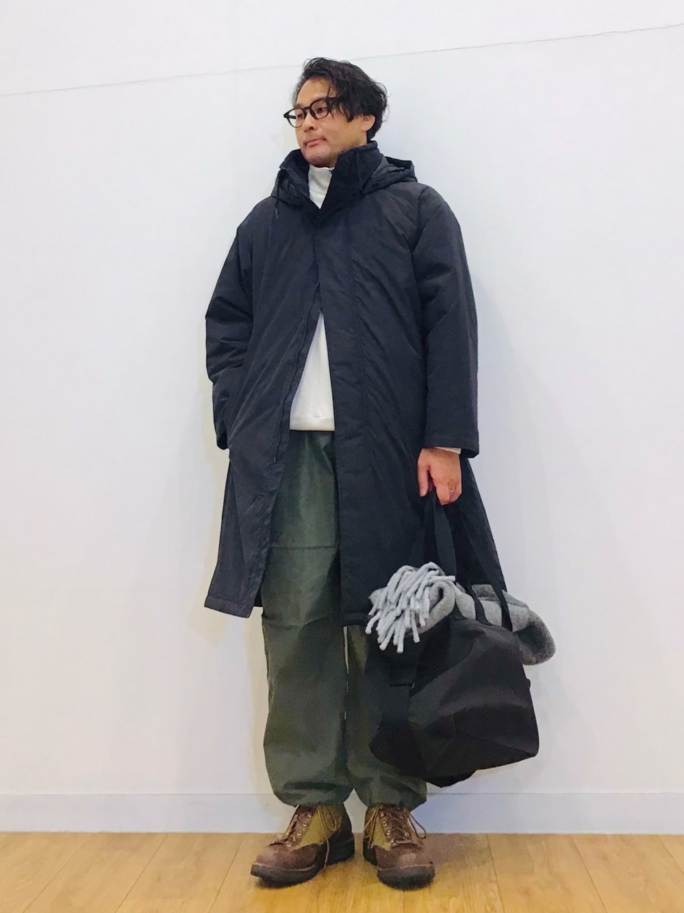 UNIQLO C フーデッドコート&ナイロンフーデッドネックウォーマーset UNIQLO:C】ナイロンフーデッドネックウォーマー【KHAKI】 - メルカリ