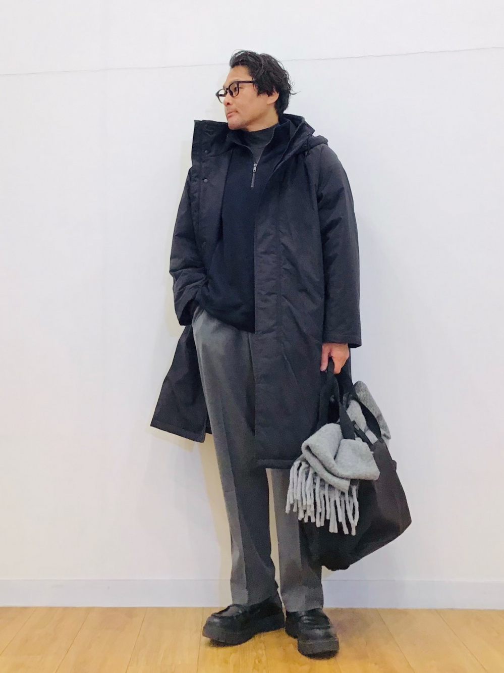 UNIQLO:C フーデッドコート