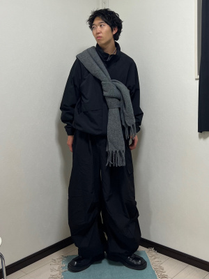 炭酸水【タグ付き・新品】UNIQLO   チャンキーストール　ブルー スフレヤーンチャンキーストール｜ユニクロの通販｜&mall