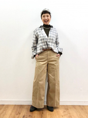 KHOKI コットンシルクフランネル スキッパーシャツ ユニクロ公式 | ソフトフランネルスキッパーシャツ