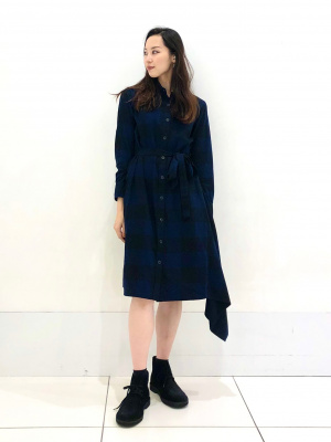 MARNI アシンメトリックヘム 半袖ワンピース 黒 ダークグレー MARNI アシンメトリックヘム 半袖ワンピース 黒 ダークグレー
