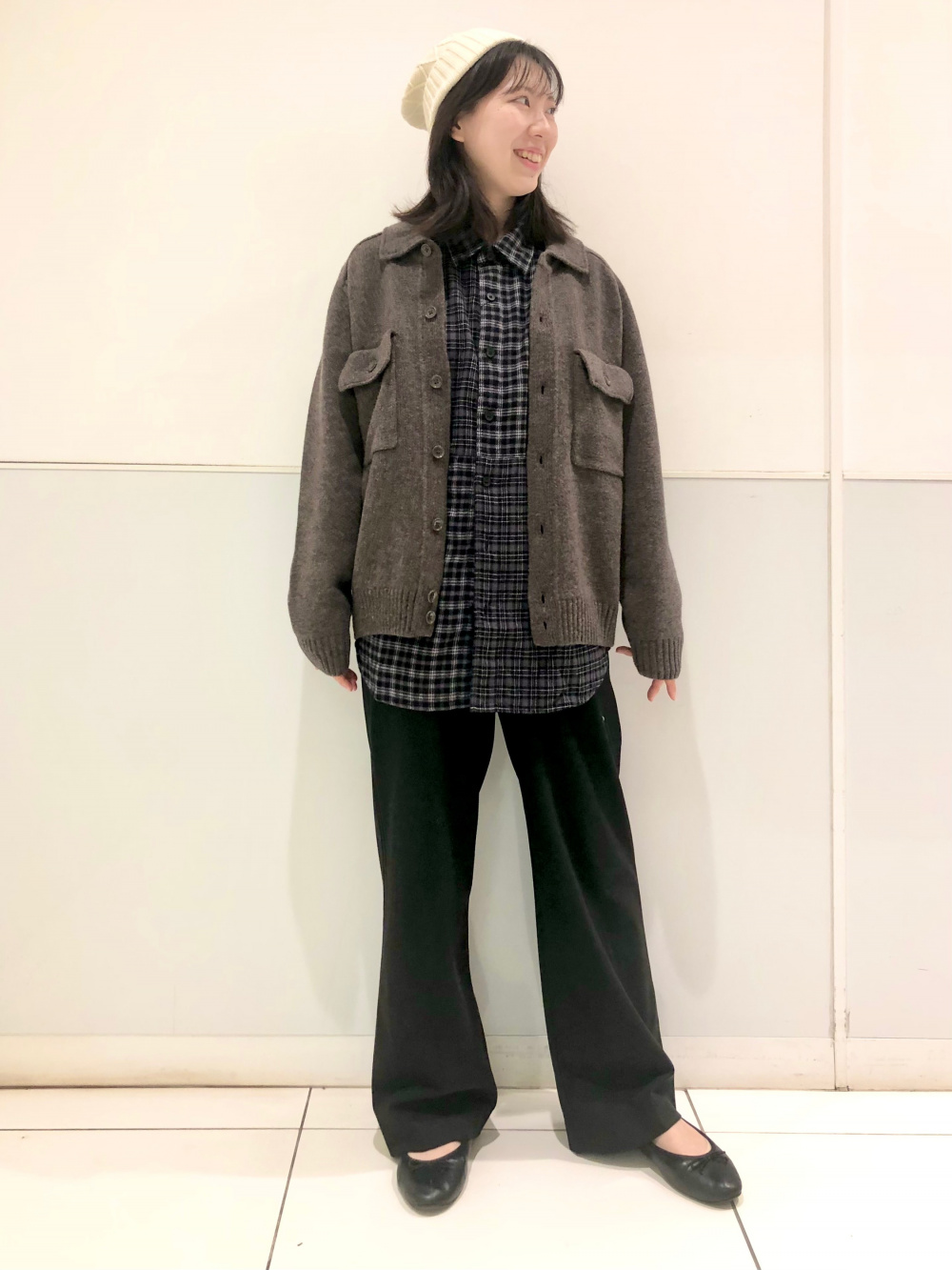 ラムニットジャケット」の着用コーディネート| ユニクロ公式