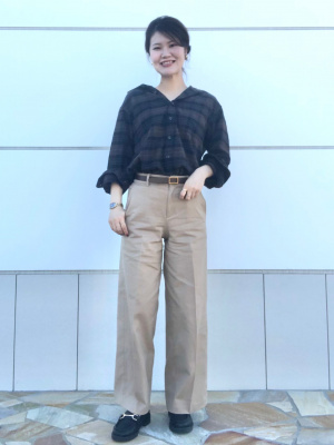 UNIQLO ワイドチノパンツ2点セット　オンライン限定　丈長め ユニクロ公式 | ワイドチノパンツ/丈長め