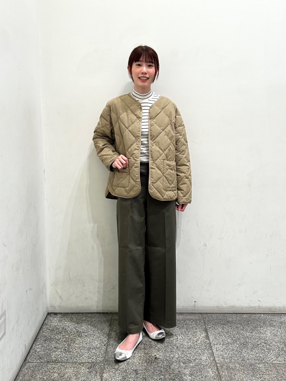 パフテックリラックスジャケット ベージュUNIQLO ユニクロM