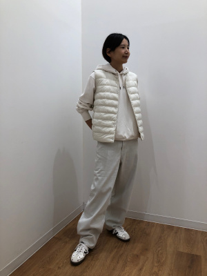 ボリュームパフコンパクトベスト ホワイト ユニクロ公式 | パフテックコンパクトベスト