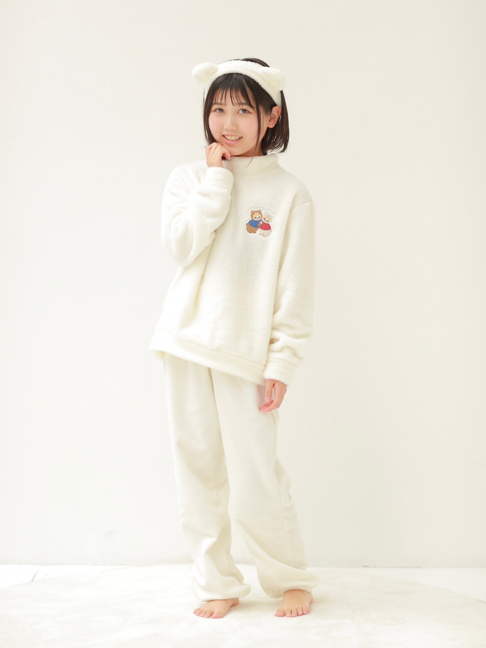 GIRLS mofusand フリースセット」の着用コーディネート| ユニクロ公式