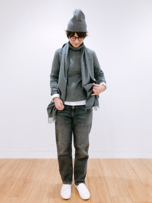 ユニクロ　＋Ｊ　カシミヤニットビッグマフラー 新品 ユニクロ ジルサンダー +J カシミアニットビッグマフラー