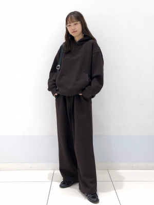 UNIQLO ユニクロスウェットオーバーサイズプルパーカ 09BLACK 3XL