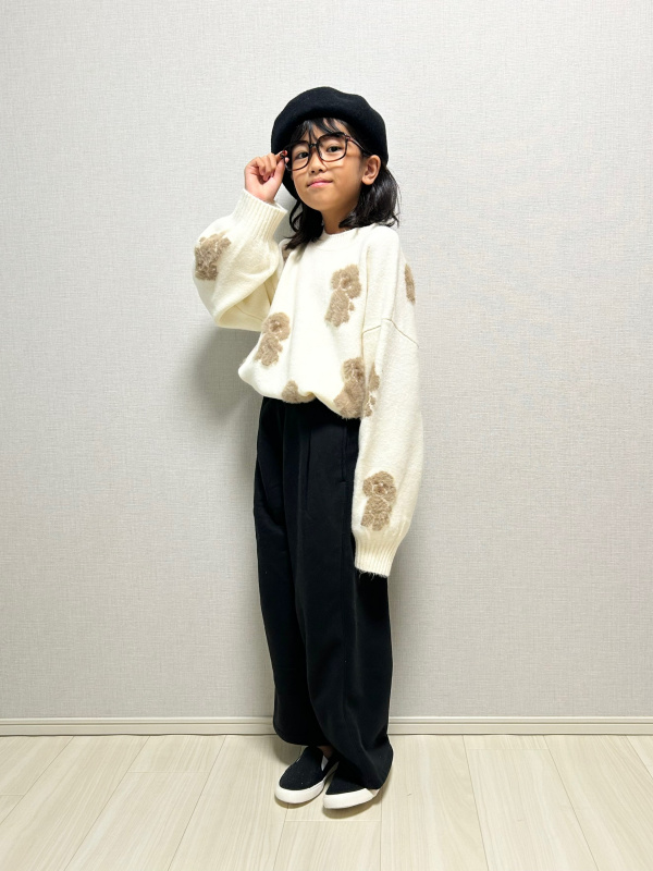 GIRLS ボアスウェットワイドパンツのコーディネート・着用イメージ