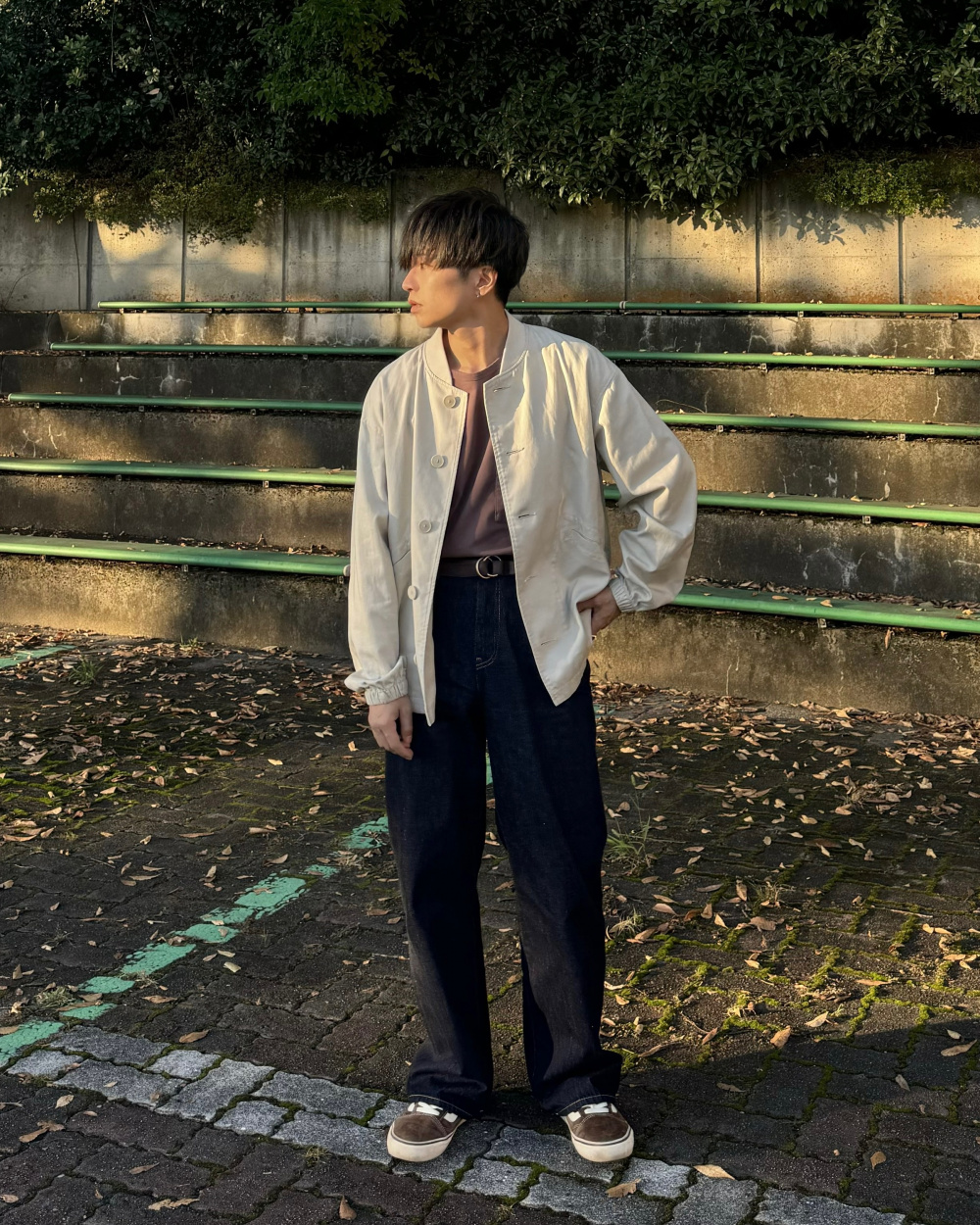 ボリュームスリーブコクーンブルゾン、エアリズムコットンリラックス