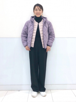 UNIQLO パフテックパーカー パープル レディース M ユニクロ公式 | パフテックパーカ