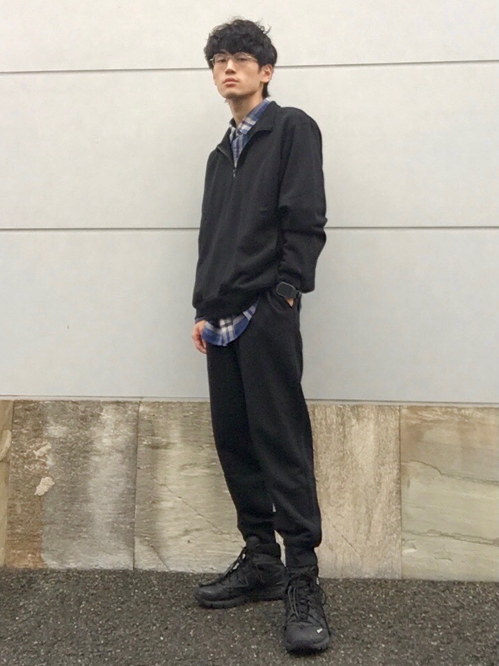 スウェットハーフジップシャツ」の着用コーディネート| ユニクロ公式