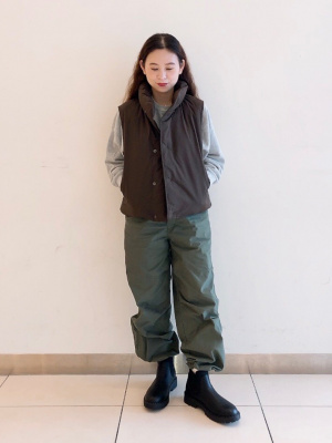 UNIQLO パフテックノンキルトベスト Lサイズ ダークブラウン ユニクロ公式 | パフテックノンキルトベスト