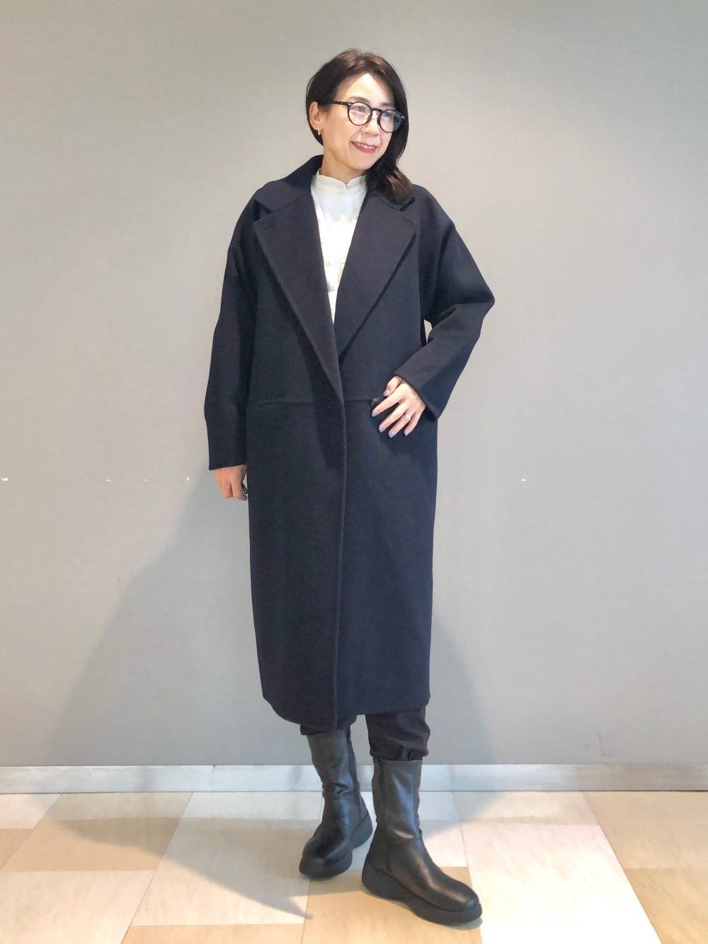 ダブルフェイスロングコート」の着用コーディネート| ユニクロ公式