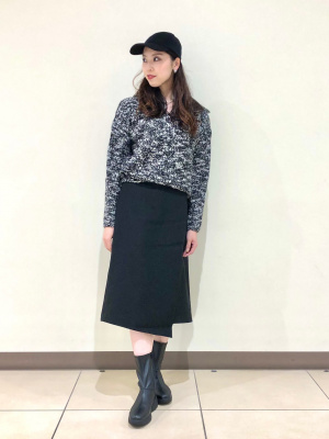 DT★Max Mara★bronte ウールブレンドラップスカート ユニクロ公式 | ウールブレンドラップスカート