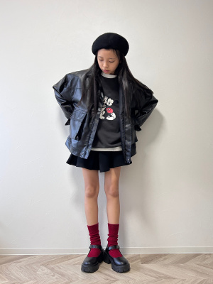[100cm] Mickeyキョロキョロ♡クリスマススウェット 9 OZ. LOOPWHEEL S/S SWEATSHIRT | S/S SWEAT | The Real