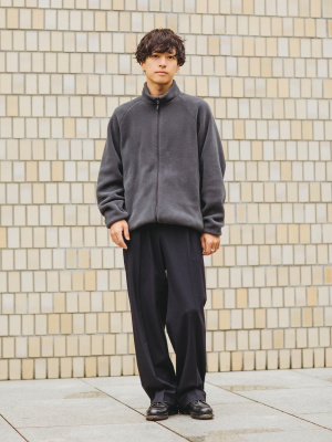 新品未使用 タグ付き ムータマリン ストレッチ タックワイドパンツ 6 L 黒 muta marine（ムータ・マリン）の「ストレッチナイロン タック