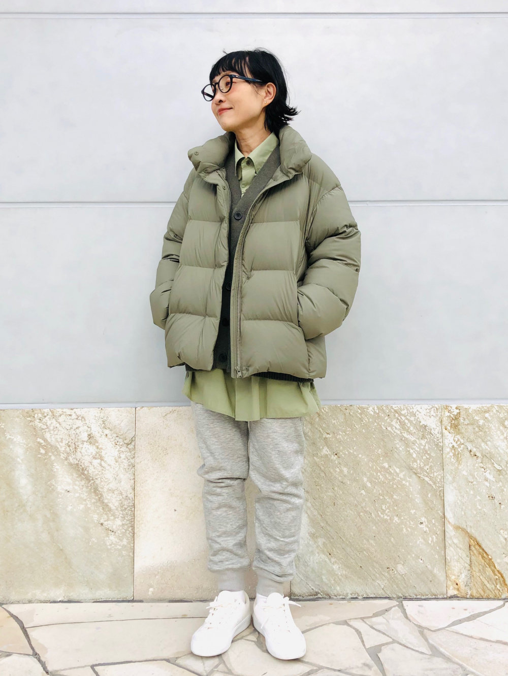 ヨッシー様 C5305 スウェット×ワッフルパンツコーデ ヨッシー様 C5305 スウェット×ワッフルパンツコーデ ワッフル