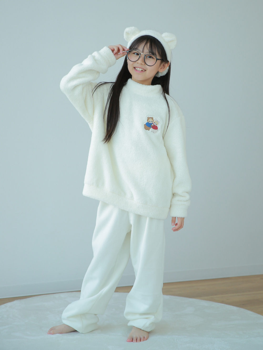 ★mofusand×UNIQLO★ユニクロ モフサンド ルームウエア パジャマ ユニクロ公式 | mofusand ファーリーフリースセット