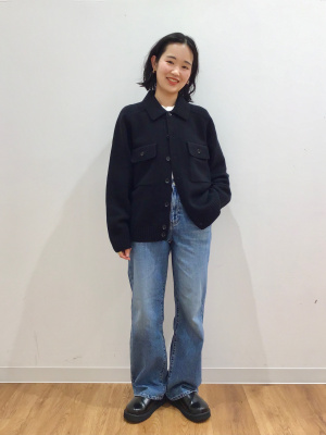 未使用 ユニクロユー ラムブランド 長袖 ニットジャケット M ブラック UNIQLO U レディース 【中古】 | Bellis