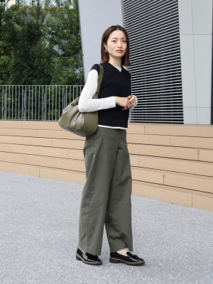 UNIQLO ワイドチノパンツ2点セット　オンライン限定　丈長め ユニクロ公式 | ワイドチノパンツ/丈長め