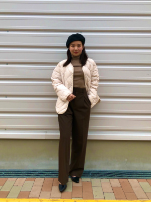 UNIQLO パフテックリラックスジャケット　ナチュラル　Mサイズ　新品 ユニクロ公式 | パフテックリラックスジャケット