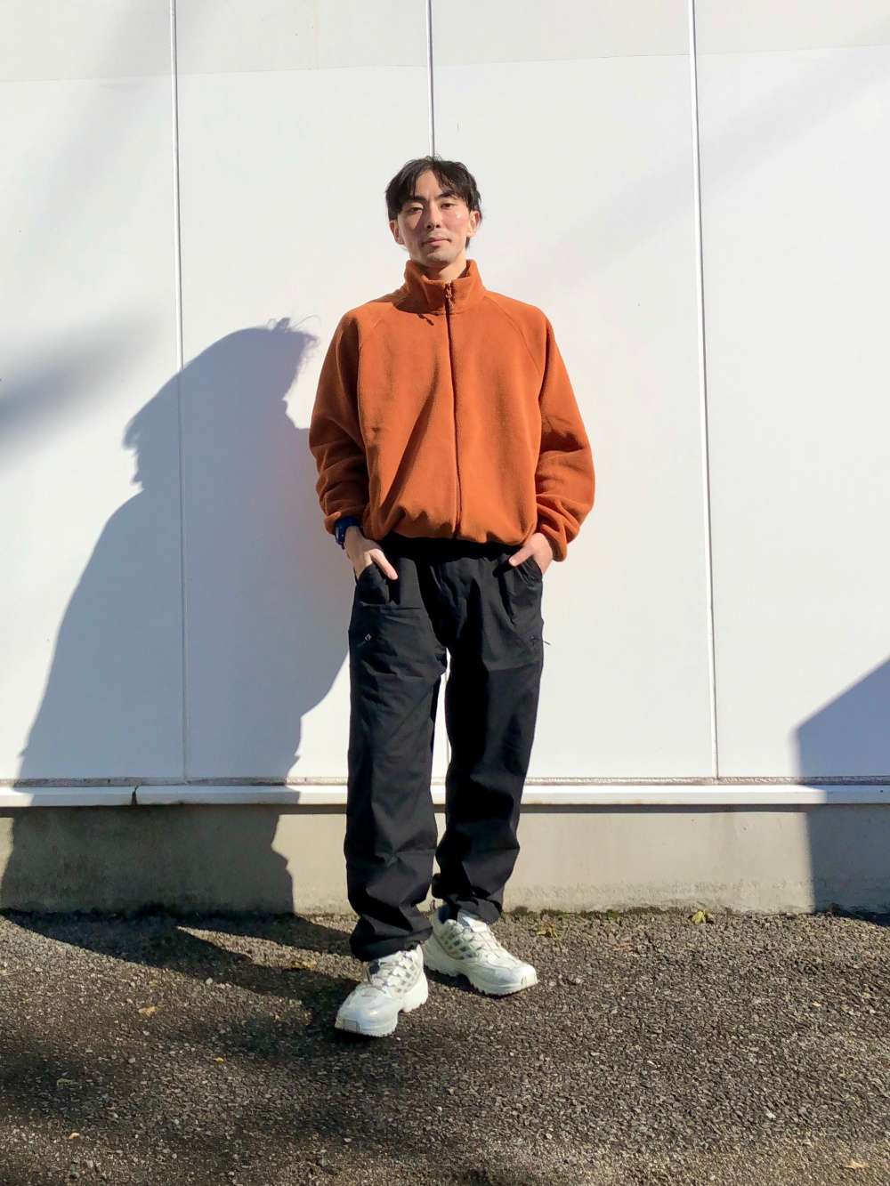 フリースジャケット、ヒートテックギアパンツ」の着用コーディネート