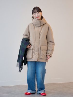 【美品】UNIQLO +J ハイブリッドダウン　レディース ユニクロ公式 | ハイブリッドダウンジャケット(レディース)