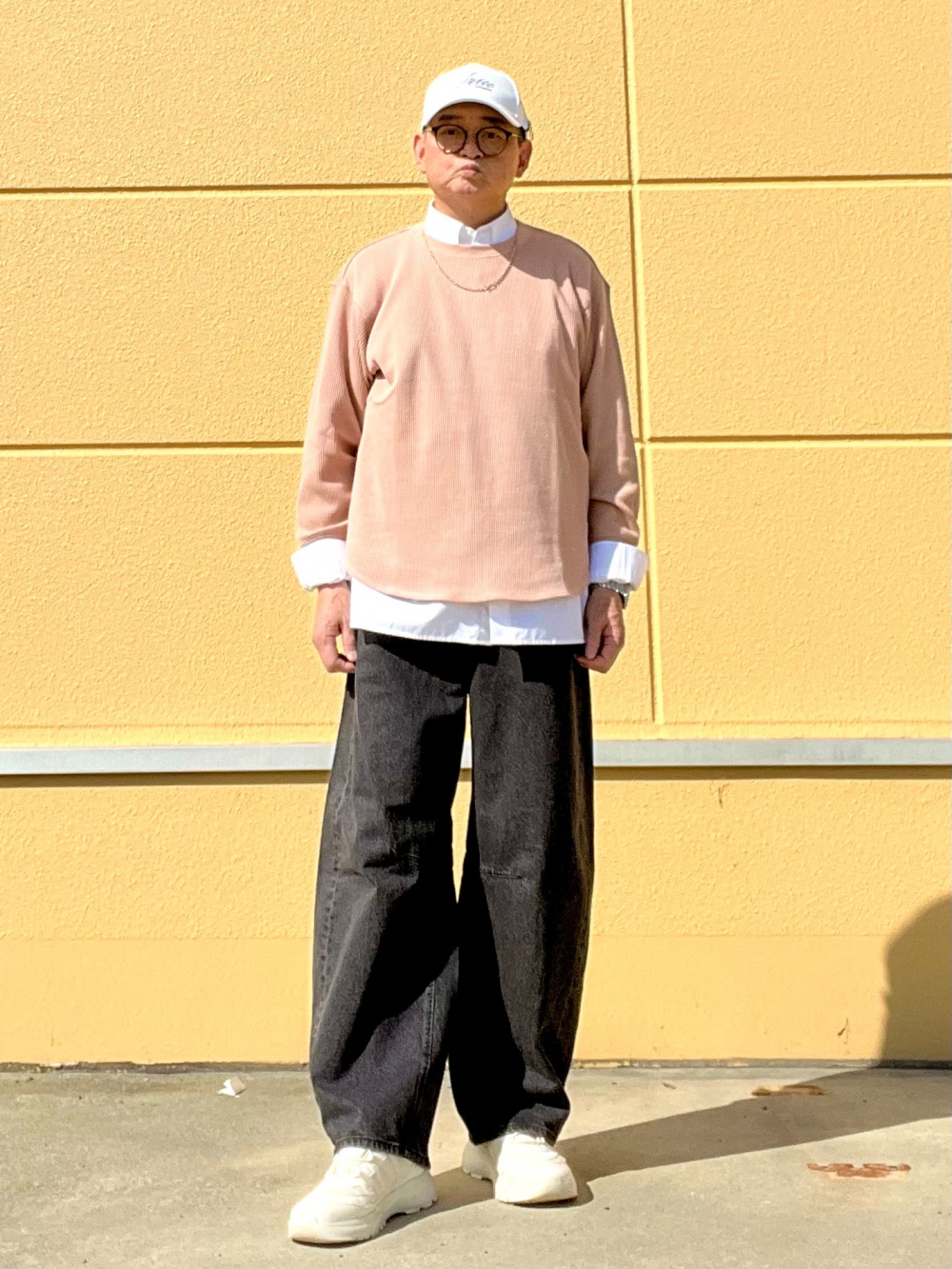 ヨッシー様 C5305 スウェット×ワッフルパンツコーデ ヨッシー様 C5305 スウェット×ワッフルパンツコーデ ヨッシー様